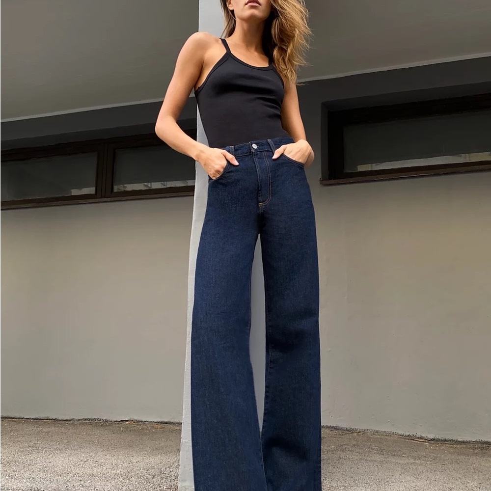 Denim Forum High Rise Coco Jeans - Dark Blue